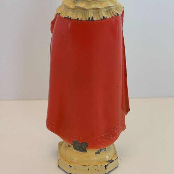 D C Overbagh Infant Of Prague Figurine Statue Catholic Statue Cast Metal 5" Vtg - Picture 16 of 16